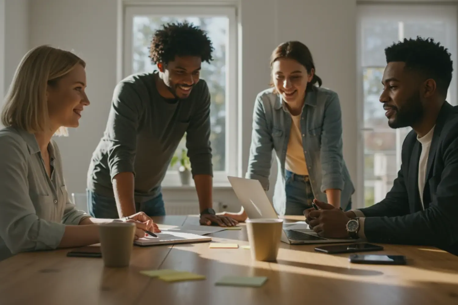 Team bespricht sich zur RevOps Dokumenation.